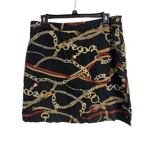 E P Pro‎ Golf 10 Classic Preppy Chain Pattern Mini Skirt Skort Casual